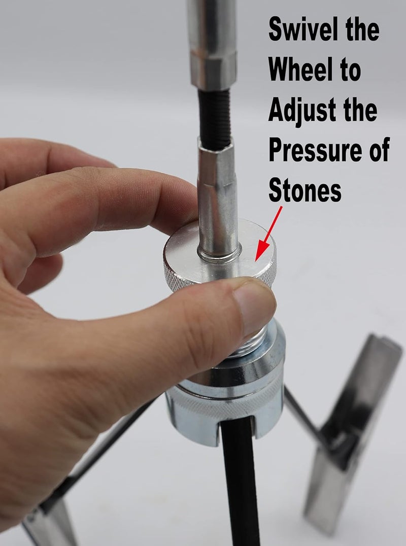 EADUTY Engine Cylinder Hone Tool 2"-7" Diameter Adjustable Deglazer Kit with 3-Piece 4" Long Stones 220 Grit - Image 3